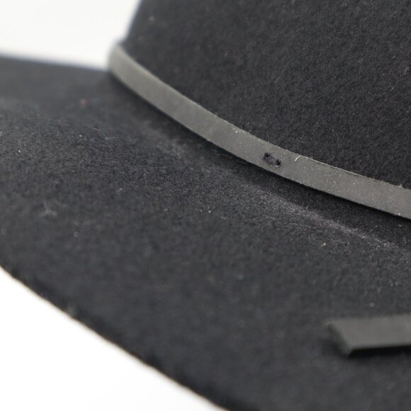 Brixton Wesley Fedora Hat Men S Black Winter Wool Felt Stylish Bohemian Warm NWT - Picture 5 of 16